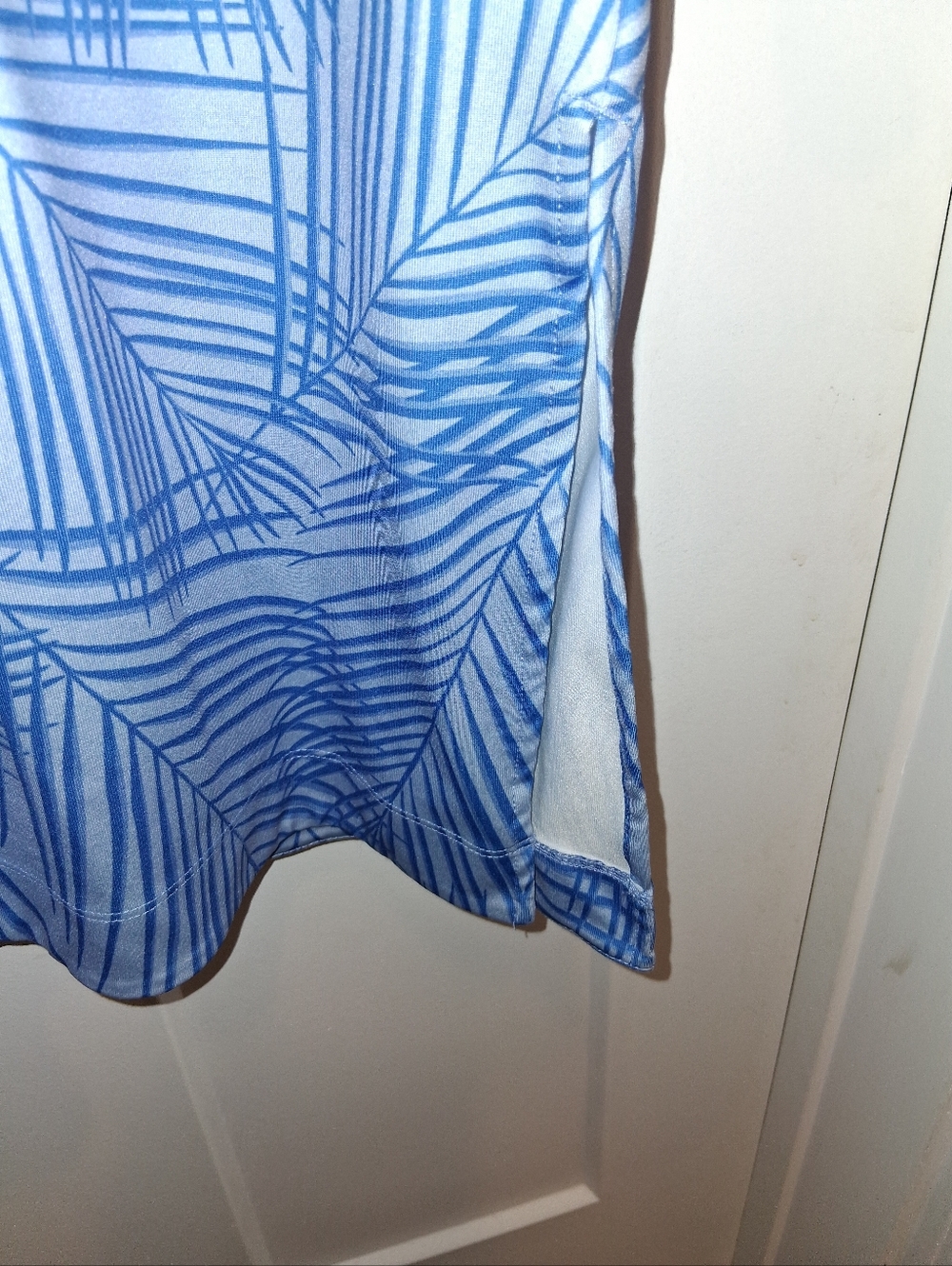 Vineyard Vines Blue Leaf-Print Performance Dress Size XL - Picture 4 of 5